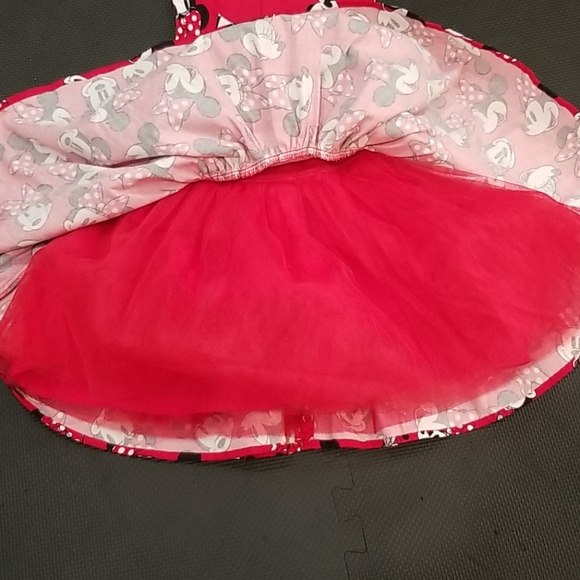 Disney kids Minnie Mouse dress size 4 red - Picture 2 of 4